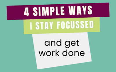 4 simple ways I stay focused and get work done in higher ed